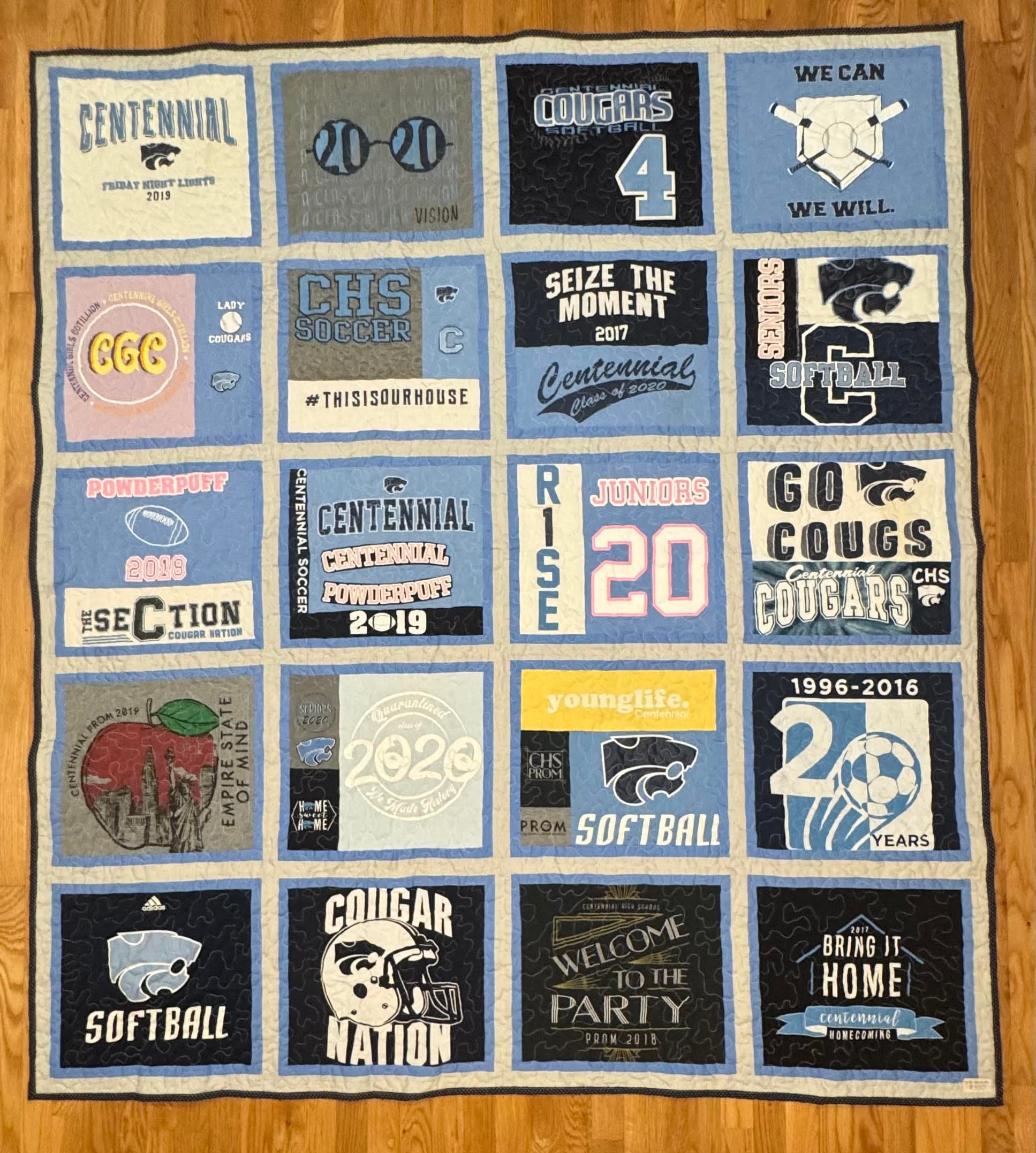 4 × 5 — 20 Shirts quilt example