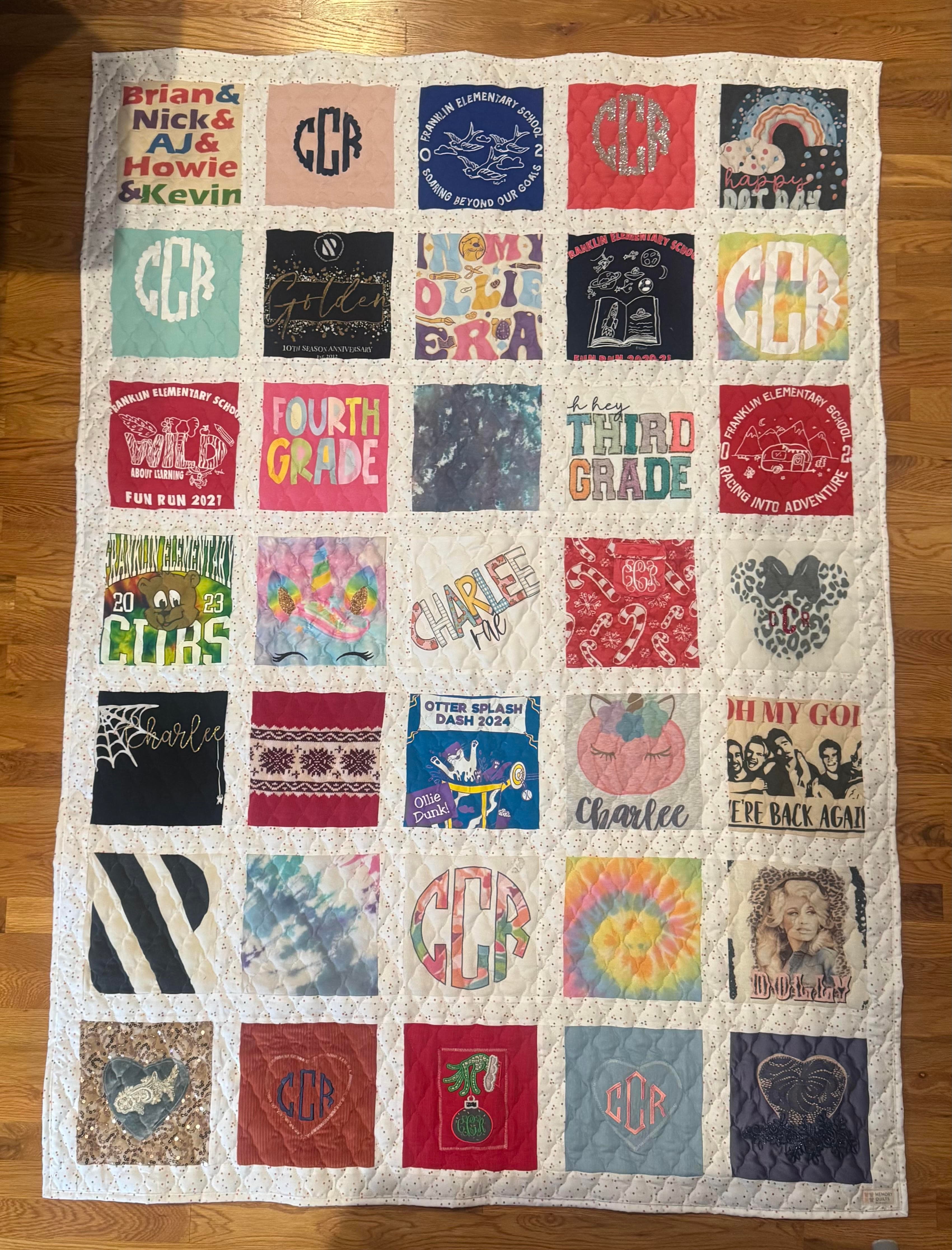 6 × 7 — 42 Shirts quilt example