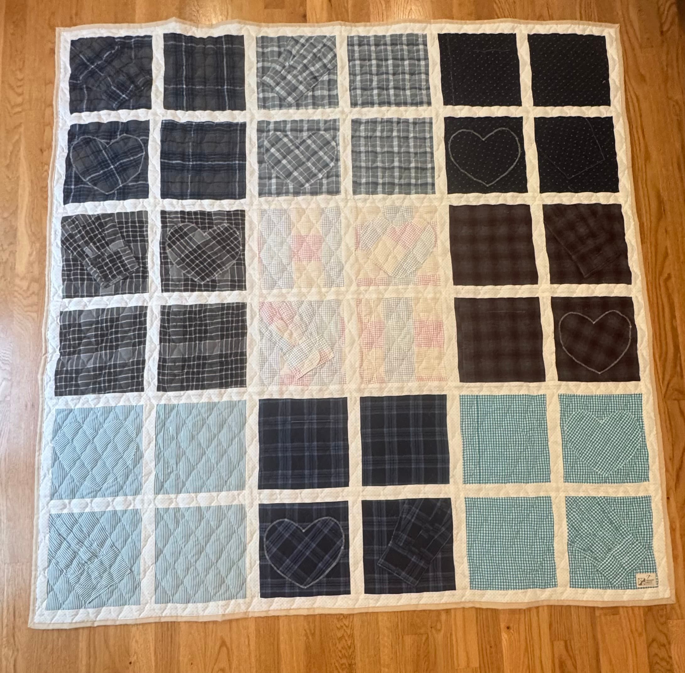 Memory Quilt quilt example — Throw