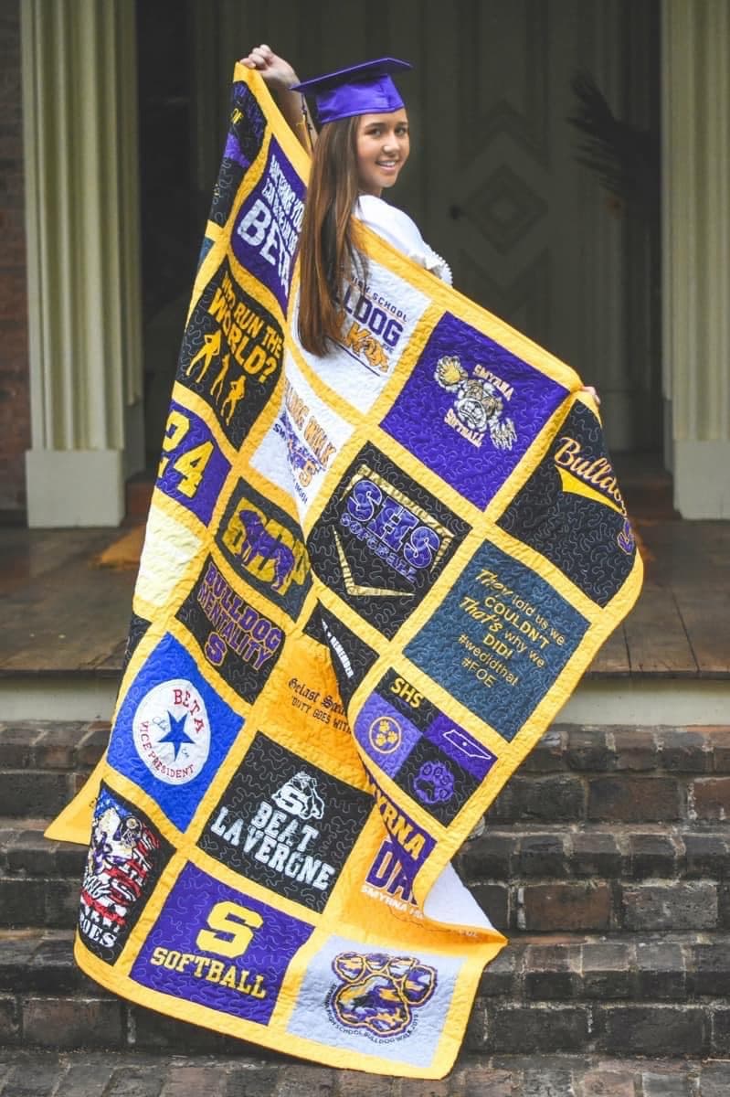 Single Frame quilt example — 5 × 5 — 25 Shirts
